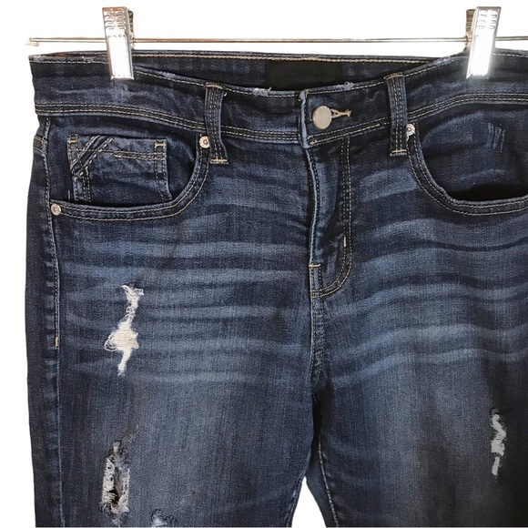 Buckle black women’s fit no 256 distressed jeans size 28 slim leg - Picture 2 of 16